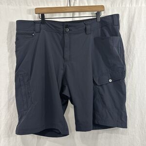 Truewerk T1 Werkshort Blue Shorts Mens Sz 42 Long Outdoor Utility Cargo Stretch